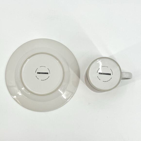 VTG 2004 Country Kitties Set/2 Coffee Mug Dessert Plate Siamese Cat DC Brown Co. - Picture 6 of 9